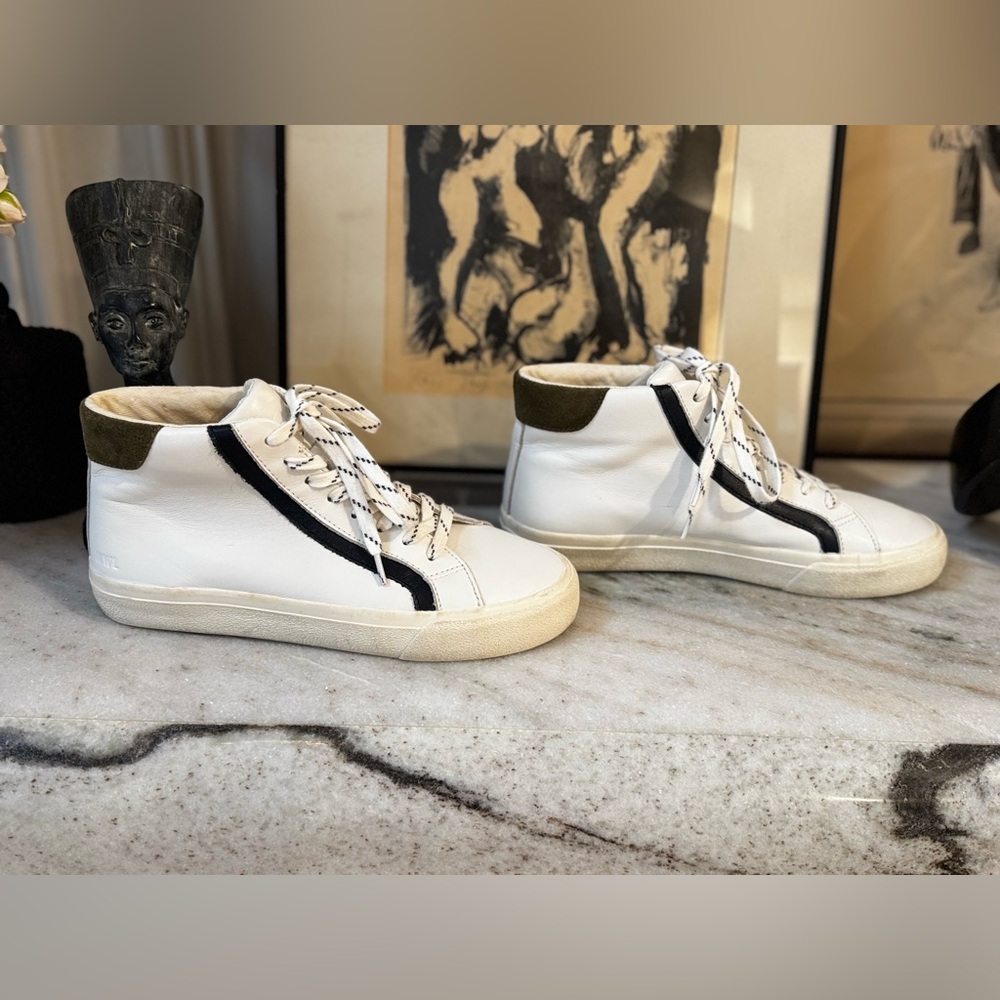 Madewell sidewalk high top sneakers colorblock leather. Women’s size 7.5 - Picture 13 of 13